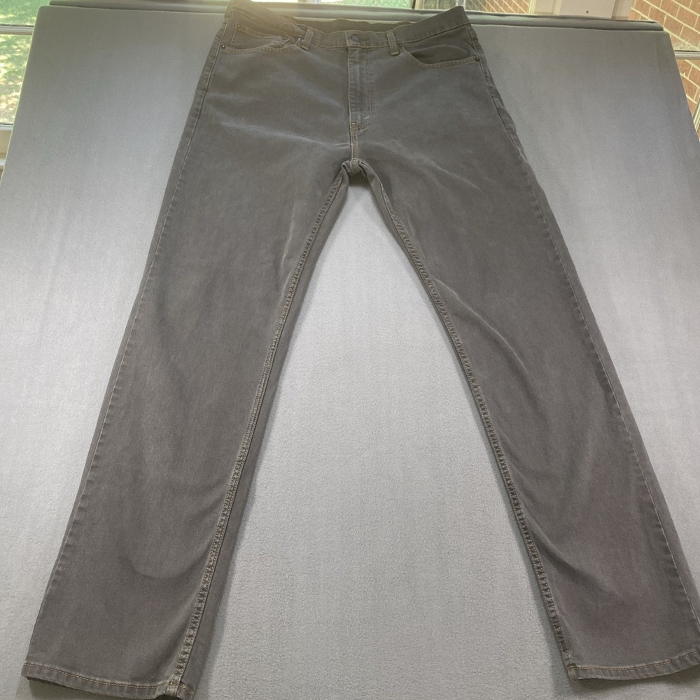 Levi‎ 505 Mens Jeans 38x34 Grey Straight Leg